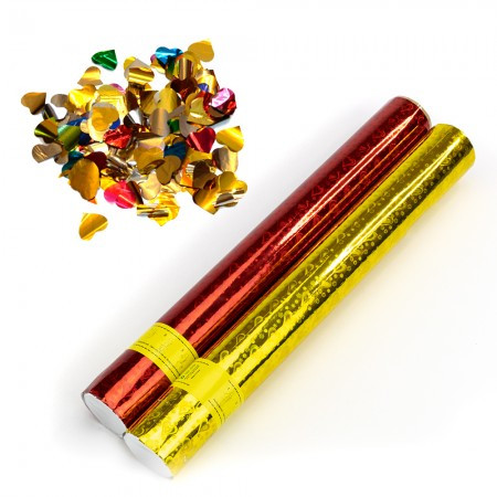 Хлопавка пневматична 40 см із сердечками МІКС, фото 1