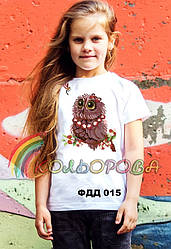 Футболка дитяча для вишивки ФДД-015. Заготовка під вишивку