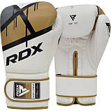 Боксерські рукавиці RDX F7 Ego Golden 8 унцій (капа в комплекті), фото 3