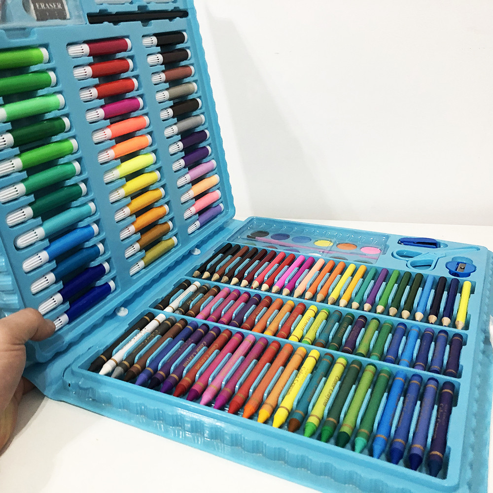 Дитячий набори для творчості 208 предметов, Дитячий набір художника кейс, Валіза для юного художника ZN-33, фото 1