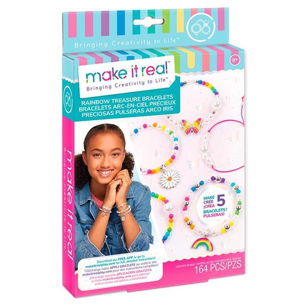 Набір для створення шарм-браслетів Make it Real Райдужні скарби 164 ел.