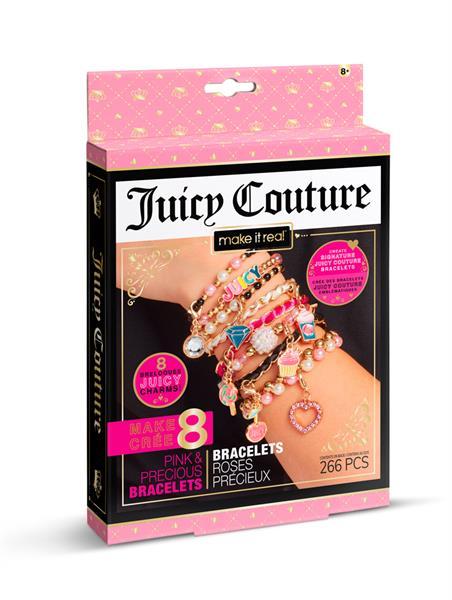 Набір для створення шарм-браслетів Make it Real Juicy Couture Рожевий зорепад 266 ел