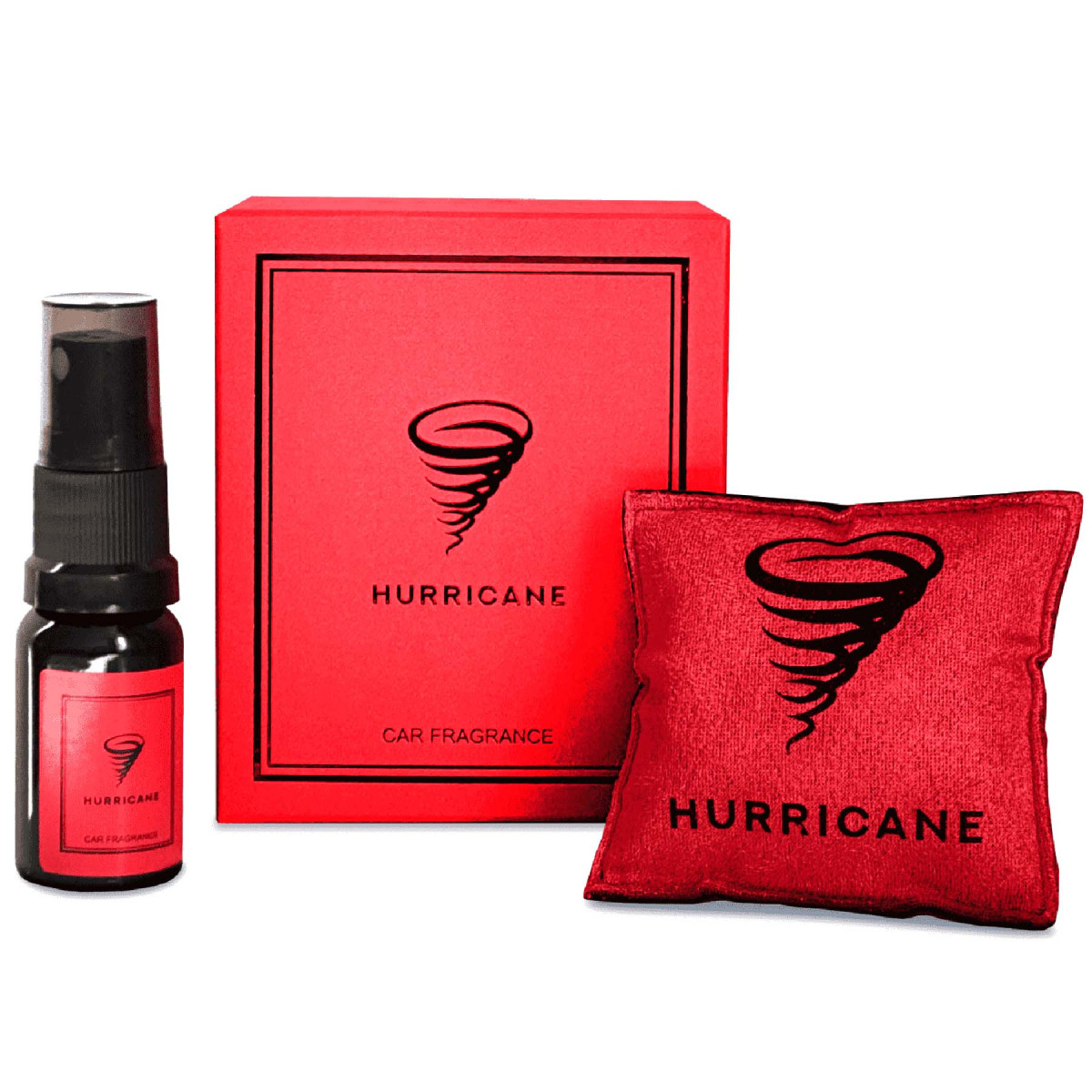 Ароматизатор автомобільний Hurricane RED Standart NEW (У комплекті Спрей)
