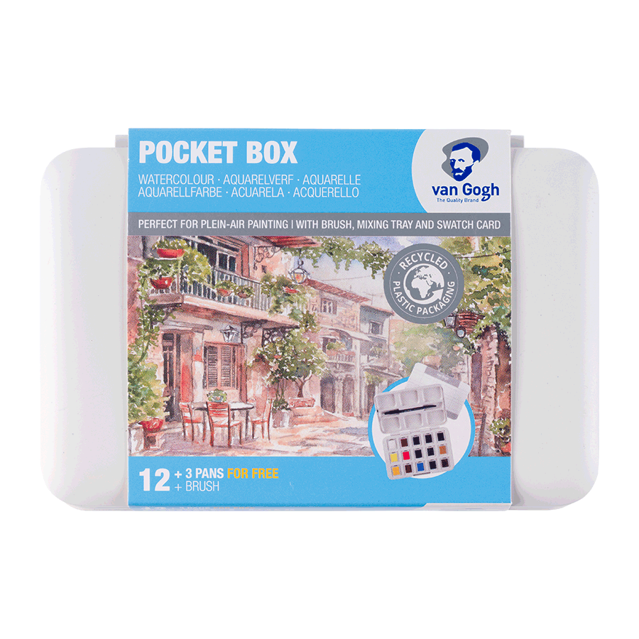 Набір акварельних фарб VAN GOGH Pocket box 12кол