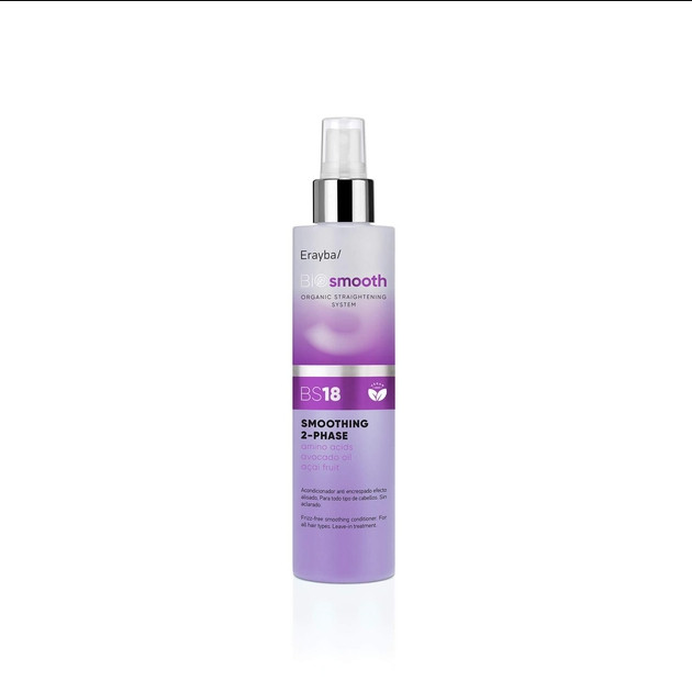 Двофазний спрей-кондиціонер Erayba Bio Smooth Organic Straightener Smoothing Spray BS18 (200 ml)