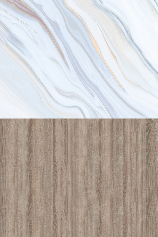 Фон для фото зі стіною з біло-блакитного мармуру та світло-коричневою дерев’яною підлогою 60×90 см, №57324, фото 1