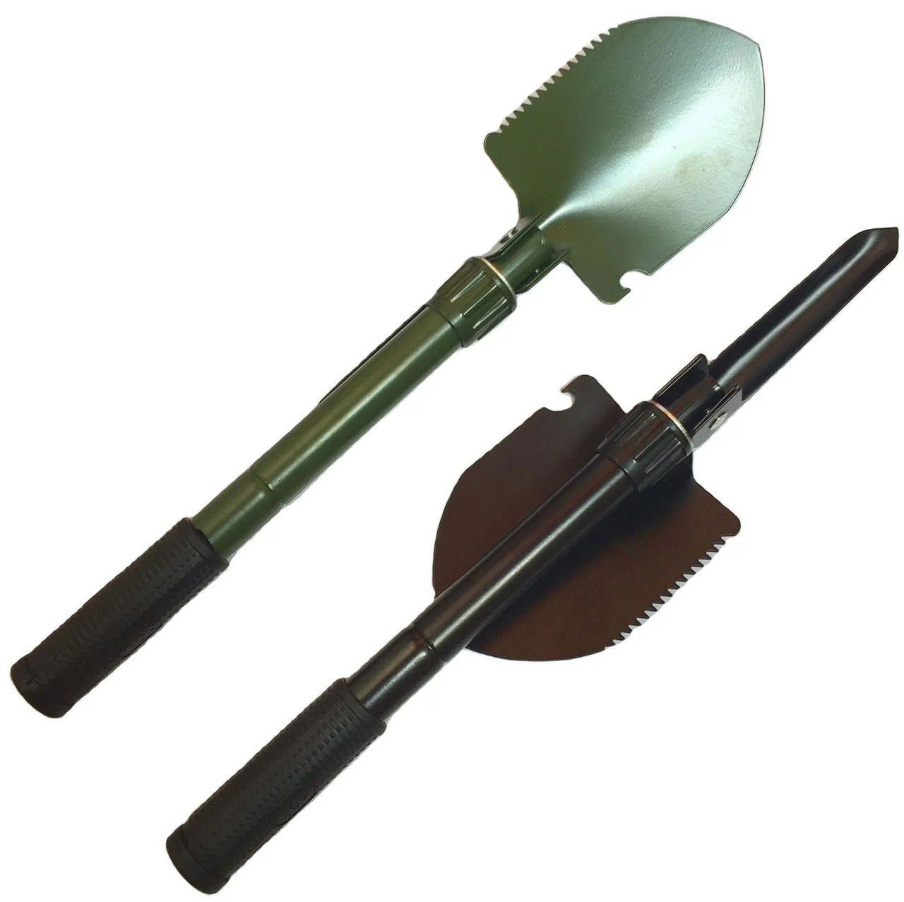 Саперна лопата складана 6 в 1 Solve Олива 40 см з компасом KT6008304  peremogaua, фото 1