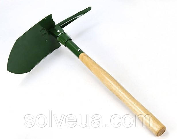 Саперна лопата складана 3 в 1 Solve з дерев'яною ручкою 66 см KT6008307 solve