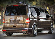 Задняя нижняя накладка Sport 2 (грунт под покраску) для Volkswagen T5 Transporter 2003-2010 гг