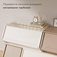 Закритий ящик для іграшок, шафа дитяча модульна Lumpurini Tabita M Коричнева, фото 9