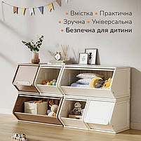 Модульна пластикова шафа в дитячу Lumpurini Tabita XL. Стелаж для іграшок в дитячу кімнату на 6 модулів, фото 7