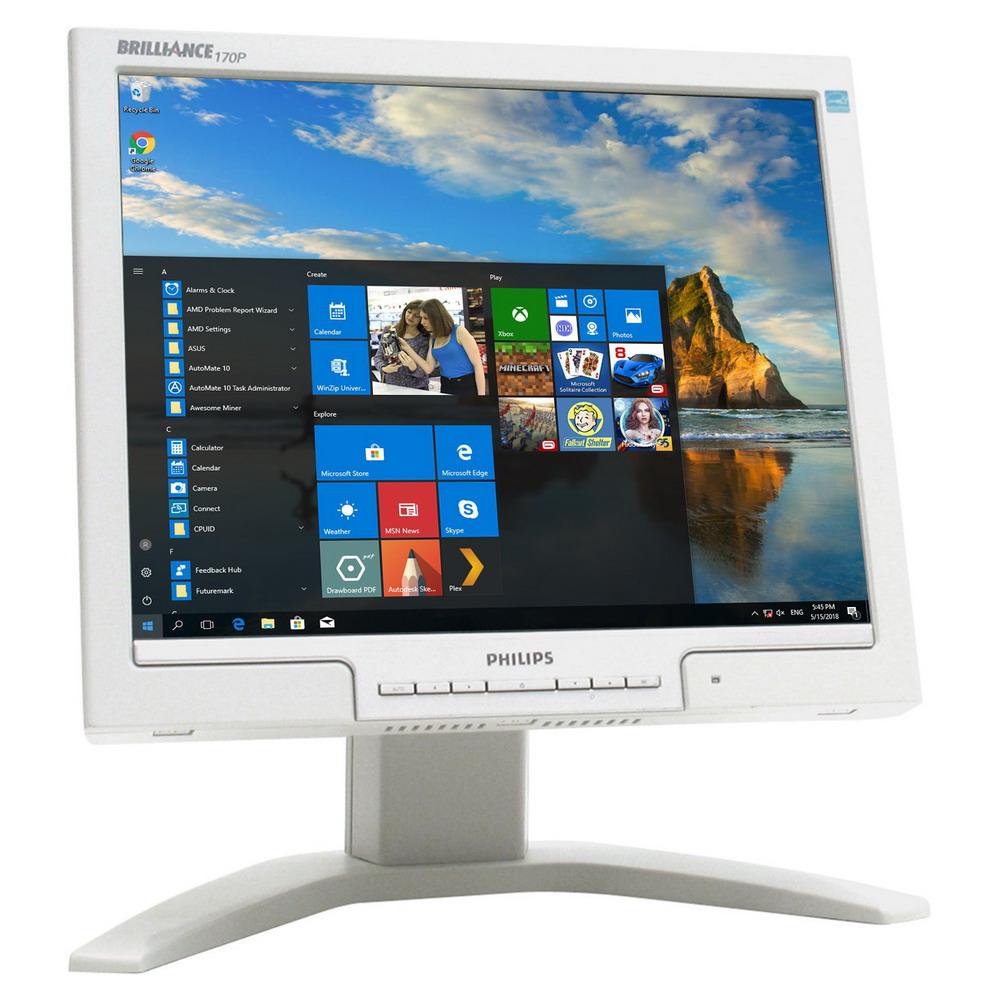 Монітор 17" 1280*1024 Philips 170P7EG VGA DVI USB*4 Pivot білий бв B Гар.12міс! #