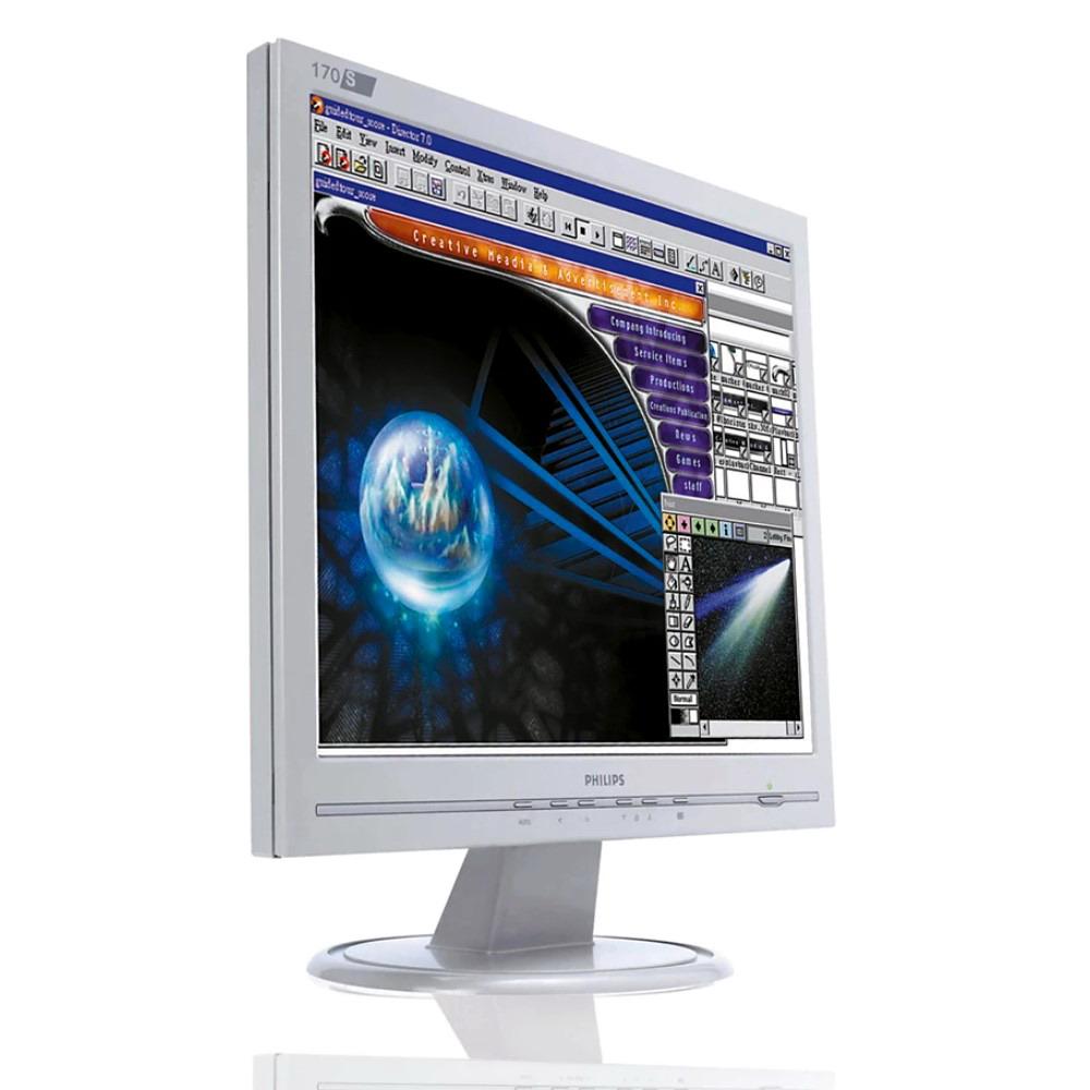 Монітор 17" 1280*1024 Philips 170S6FG VGA білий бв B Гар.12міс! #