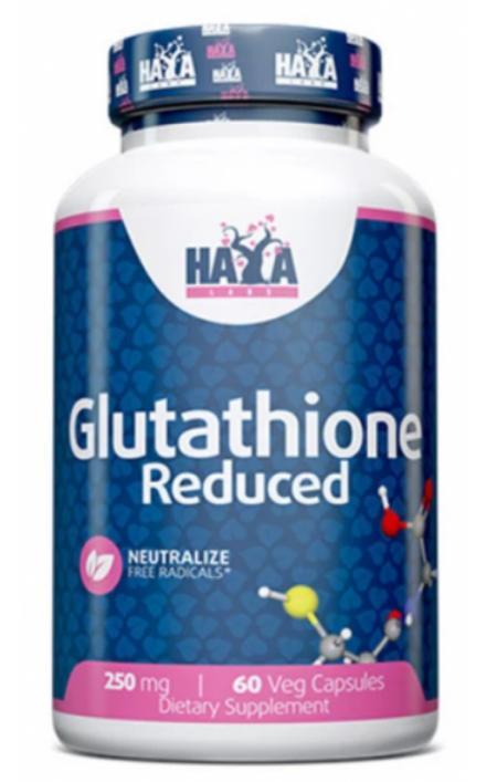 Біодобавка Haya Labs Glutathione Reduced 250 мг 60 капсул, фото 1