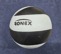 М'яч волейбольний чорно-білий Ronex PVC