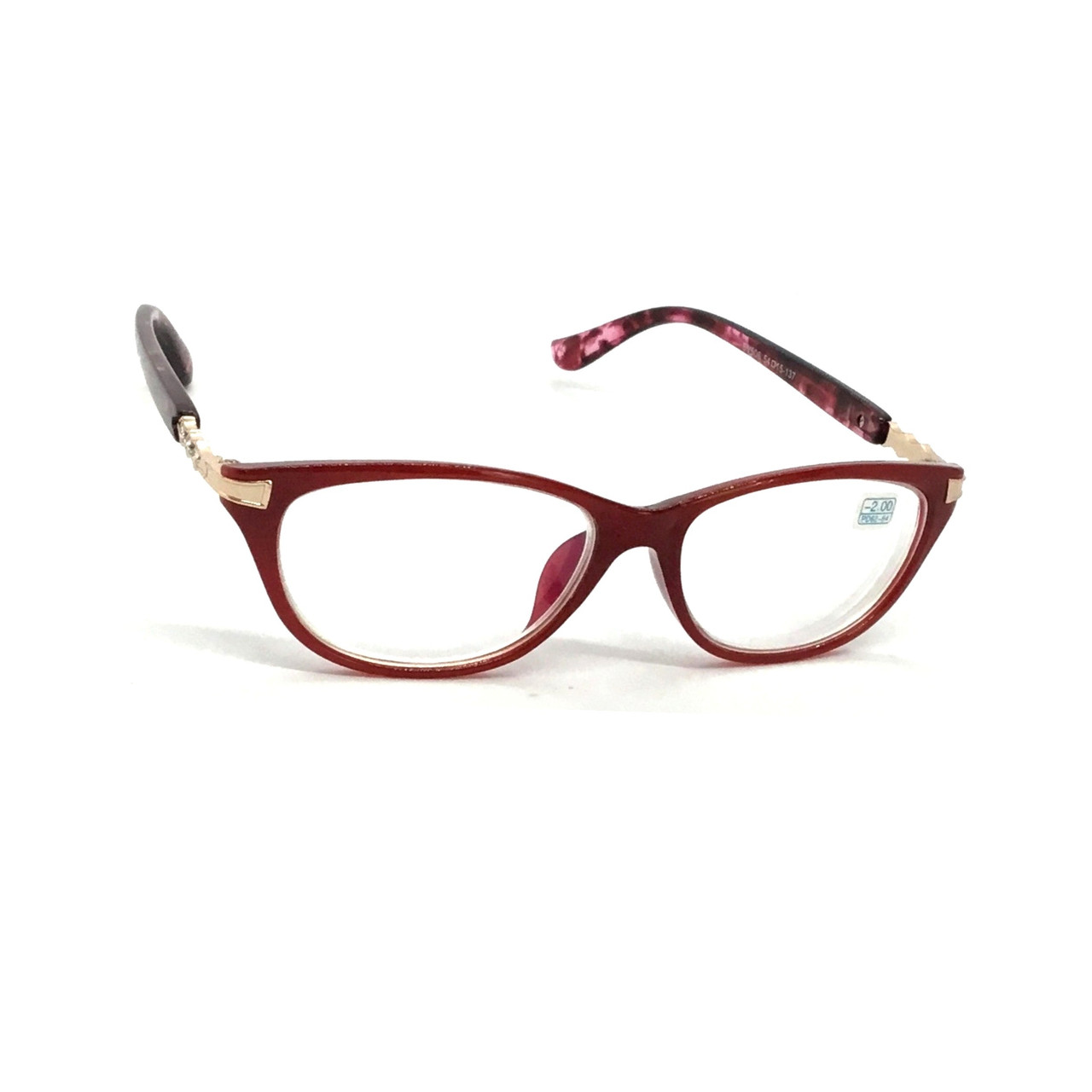 Жіночі окуляри з бліковою лінзою 506 червоні