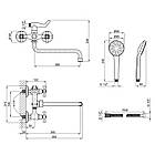Змішувач для ванни Lidz (CRM)-30 21 140 01, фото 2