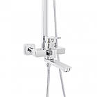 Душова система універсальна Lidz Wawel 1030 на три споживачі (з виливом) (k35) LDWAW1030CRM45391 Chrome, фото 3