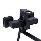 Змішувач для ванни Lidz Wawel 005 з поворотним виливом (з душовим гарнітуром) (k35) LDWAW005BLA45394 Black, фото 3