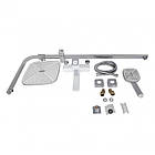 Душова система універсальна Lidz Wawel 1030 на три споживачі (з виливом) (k35) LDWAW1030WHI45401 White, фото 10