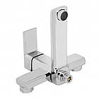 Змішувач для ванни Lidz Dozorca 0051 з поворотним виливом (з душовим гарнітуром) (k35) LDDOZ0051CRM45404, фото 5