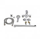 Змішувач для ванни Lidz Wieza 005 з поворотним виливом (з душовим гарнітуром) (k35) LDWIE005CRM45411 Chrome, фото 7