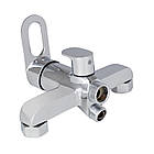 Змішувач для ванни Lidz Latwa 005 з поворотним виливом (з душовим гарнітуром) (k35) LDLAT005CRM45415 Chrome, фото 3