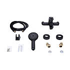 Змішувач для ванни Lidz Latwa 006 (з душовим гарнітуром) (k35) LDLAT006BLA45419 Black, фото 7