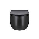 Унітаз підвісний Qtap Taurus безобідковий із сидінням Soft-close QT2433084EUQMB, фото 5