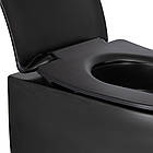 Унітаз підвісний Qtap Taurus безобідковий із сидінням Soft-close QT2433084EUQMB, фото 6