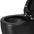 Унітаз підвісний Qtap Taurus безобідковий із сидінням Soft-close QT2433084EUQMB, фото 8