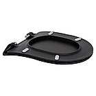 Унітаз підвісний Qtap Taurus безобідковий із сидінням Soft-close QT2433084EUQMB, фото 9