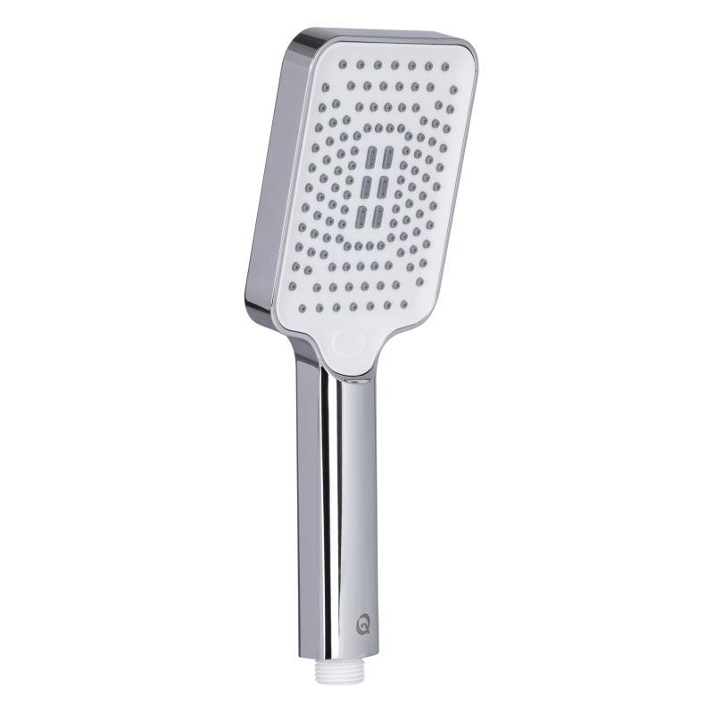 Лійка для ручного душу Qtap Rucni 245x95 мм прямокутна QTRUC125CRM45779 Chrome/White, фото 1