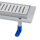 Трап Qtap Dry FB304-800 лінійний з сухим затвором і нержавіючої сіткою 800х73, фото 4