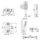Змішувач для душу Lidz (NKS)-10 30 010 00 Польща з нержавіючої сталі sus304, фото 2