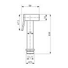 Лійка для гігієнічного душу Q-tap B120 CRM, фото 2