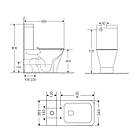 Унітаз-компакт Qtap Cardinal Ultra Quiet безобідковий із сидінням Soft-close QT04222168AUQ3W, фото 3