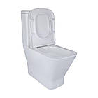 Унітаз-компакт Qtap Cardinal Ultra Quiet безобідковий із сидінням Soft-close QT04222168AUQ3W, фото 5
