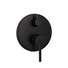 Душова система універсальна Qtap Scorpio прихованого монтажу на два споживачі QTSCO113BLM45897 Black Matt, фото 3