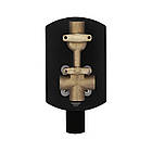 Душова система універсальна Qtap Slavonice прихованого монтажу на два споживачі QTSLA113BLM45900 Black Matt, фото 6