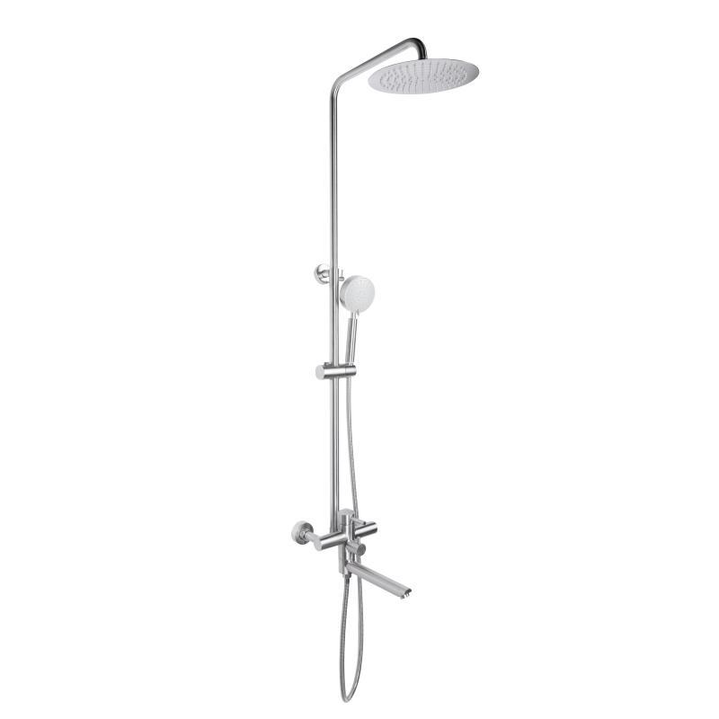 Душова система Lidz Aria 1033 з неіржавкої сталі з довгим виливом, фото 1