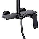 Душова система універсальна Qtap Slavonice на три споживачі (з виливом) QTSLA111BLM45906 Black Matt, фото 3