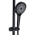 Душова система універсальна Qtap Slavonice на три споживачі (з виливом) QTSLA111BLM45911 Black Matt, фото 5