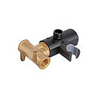 Набір для гігієнічного душу Qtap Slavonice округлий QTSLA262GMB45916 Gunmetal Black PVD, фото 5