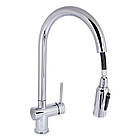 Змішувач для кухні Qtap Rozcesti з висувним виливом з під'єднанням для питної води QTROZ366CRM45938 Chrome, фото 3