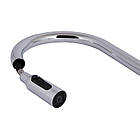 Змішувач для кухні Qtap Rozcesti з висувним виливом з під'єднанням для питної води QTROZ366CRM45938 Chrome, фото 6