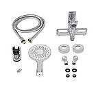 Змішувач для ванни Qtap Vlasta New (з душовим гарнітуром) QTVLA259CRM45642 Chrome, фото 5