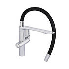 Змішувач для кухні Qtap Vlasta New з гнучким виливом з під'єднанням для питної води QTVLA364CRM45648 Chrome, фото 5