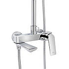 Душова система універсальна Qtap Vlasta New на три споживачі (з виливом) QTVLA111CRM45650 Chrome, фото 3