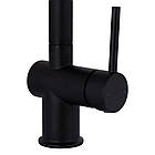 Змішувач для кухні Qtap Rozcesti з висувним виливом з під'єднанням для питної води QTROZ366BLM45940 Black, фото 4